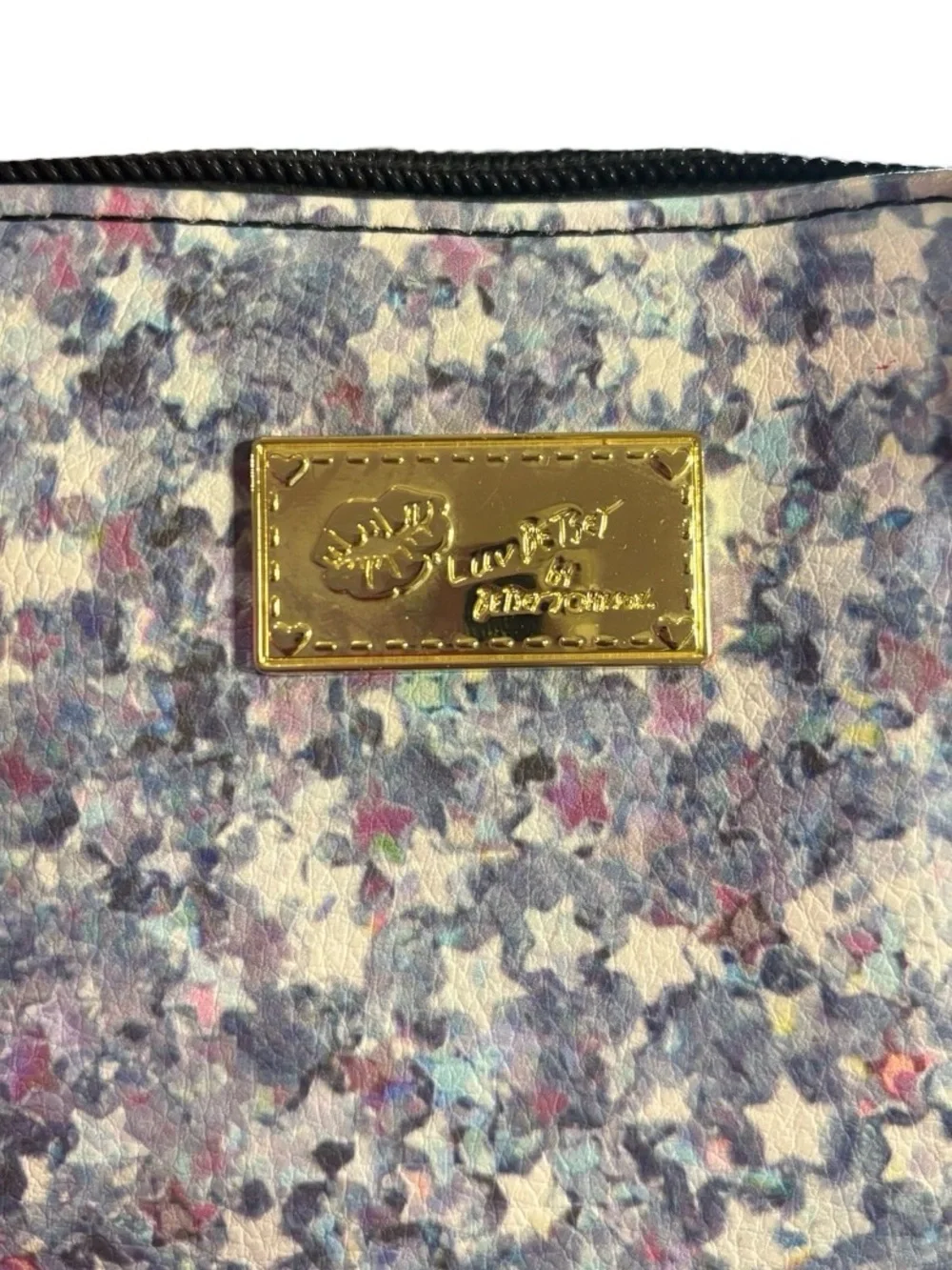 Betsey Johnson Luv Betsey Star Print Cat Face Satchel Purse
